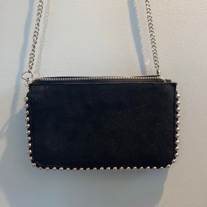 NWOT Zara black purse with silver studs